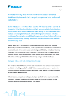 Press Information_Launch Round Flow Cassette for Daikin CO2 Conveni Pack.pdf Press Information_Launch Round Flow Cassette for Daikin CO2 Conveni Pack.pdf